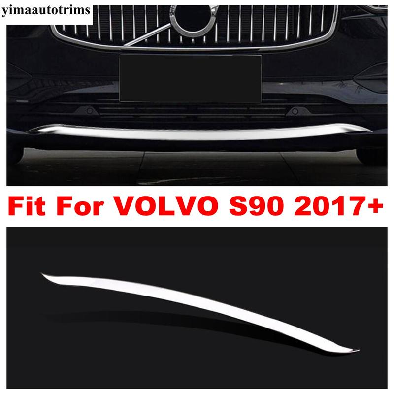 

Front Bumper Corner Strip Protection Decoration Cover Trim For VOLVO S90 2017 2018 Stainless Steel Exterior Accessories