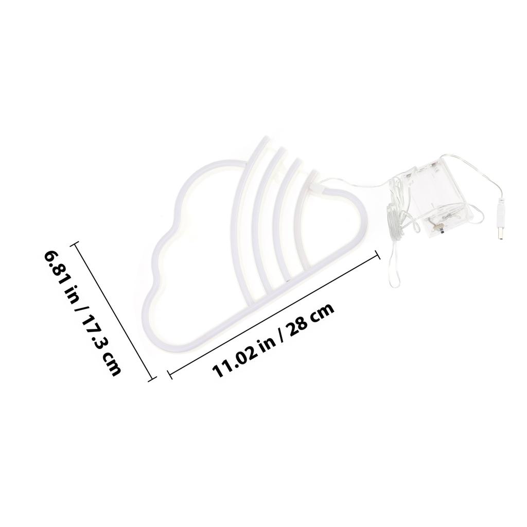 Stylish LED Neon Light Cloud Rainbow Design for Room Bar Mall Decor Neon Sign for Holiday Party Decoration LED Cloud