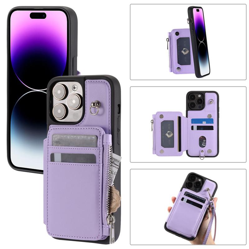 Capa de telefone de couro com cordão para iPhone 15 Pro Max 14 Plus para Samsung Galaxy S23 Ultra S22 Pro S21 A54 A14 A53 A13 capa de pulso com corda flip