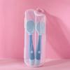 Baby Children Spoon Fork Set Soft Bendable Silicone Scoop Fork Kit Tableware Toddler Training Feeding Cutlery Utensils Tableware