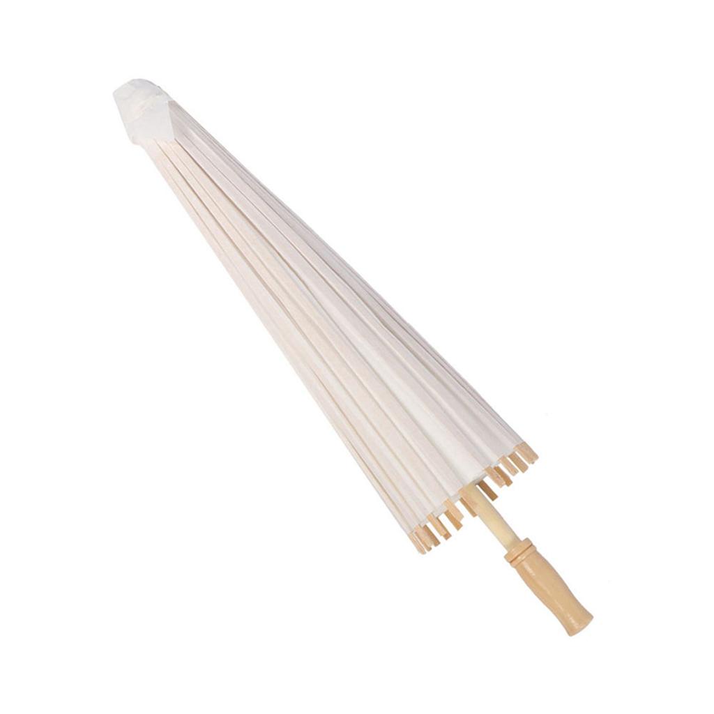 Klassische weiße Farbe DIY Papier Regenschirm Sonnenschirm Hochzeit Brautparty Deko Foto Requisite