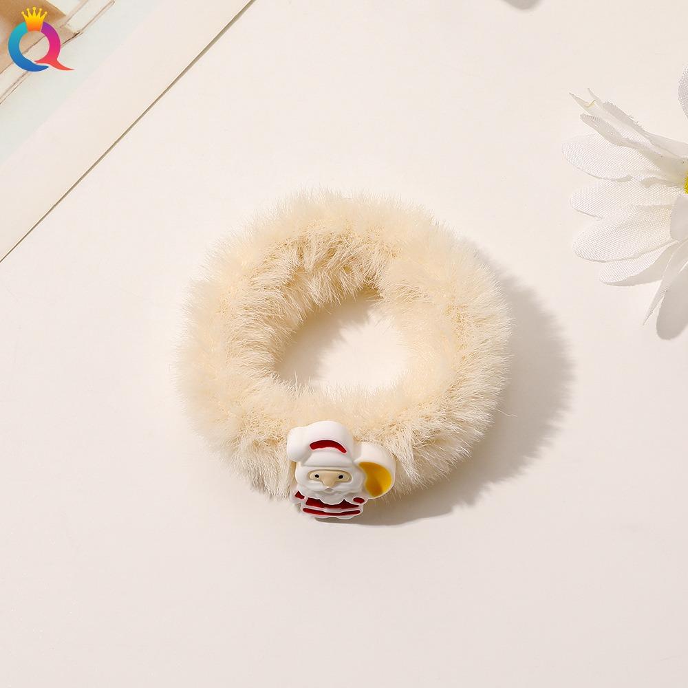 1 Pcs Christmas Headdress Plush Large Intestine Headband with High-end Feeling, Tied Hair Headband