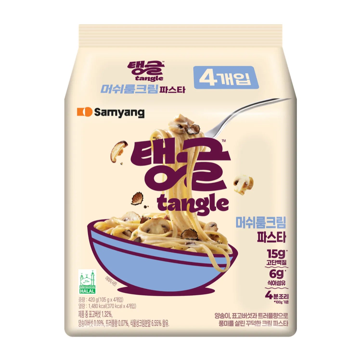 tangle Mushroom Cream Pasta 4ea 420g 420g