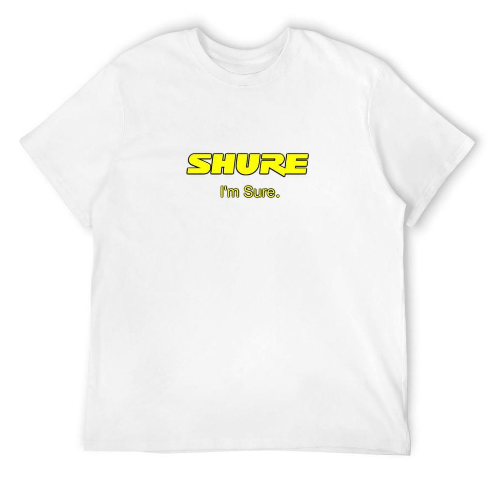 Shure I'm Sure Žluté tričko grafické tričko vintage letní oblečení obyčejné letní tričko pánská grafická trička