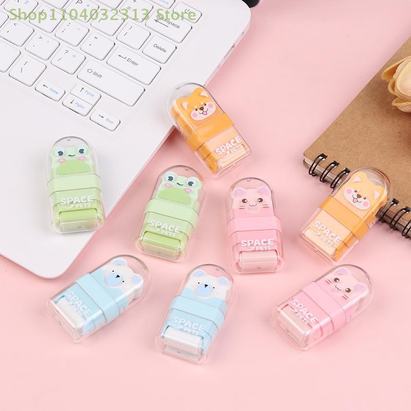 2/50 pièces Gomme Rouleau Gomme Forme Animal Gomme Propre Peu de Copeaux Gomme Dessin Animé Mignonne Gomme Kawaii Gommes Mini Dessin Animé Créatif
