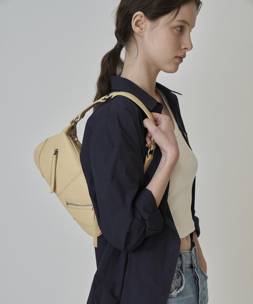 Munier Two Zipped Shoulder Bag_2Colors