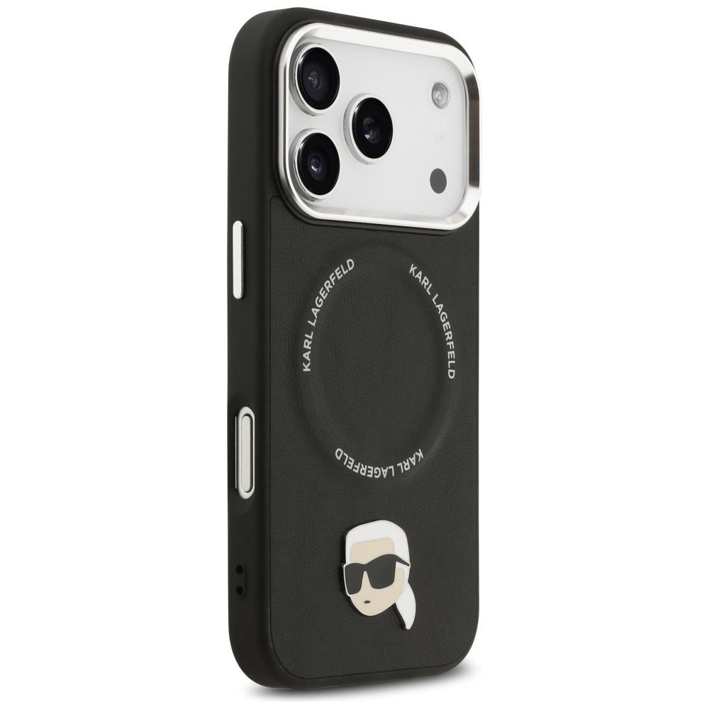 Karl Lagerfeld Karl Pin MagSafe Case for iPhone 17 Pro Black