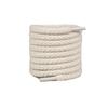 6mm Hemp Rope Shoelaces Pair - Thick Round Style for Converse AJ Casual Sneakers (White/Beige)
