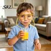 Odor-free Plastic Straw Funny Glasses Straw, Creative Eyewear Drinking Tube for Parties, Bendable Flexible Kids Safe Juice Soda Milk Tea, Novelty Gag