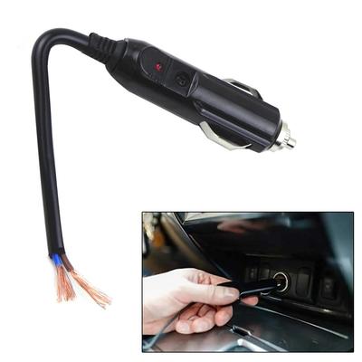 Universal 12V 24V Car Interior Cigarette Lighter Plug Male LED Socket Plug Connector Adapter Car Cigarette Lighter Accessories