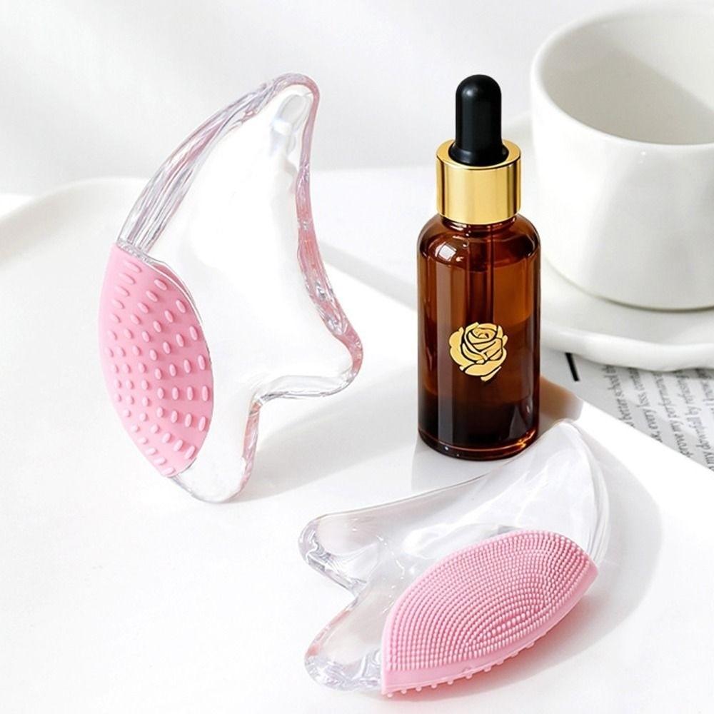 Transparent Resin Facial Massage Scraper with LED Light Face Lifting Machine Facial Skincare