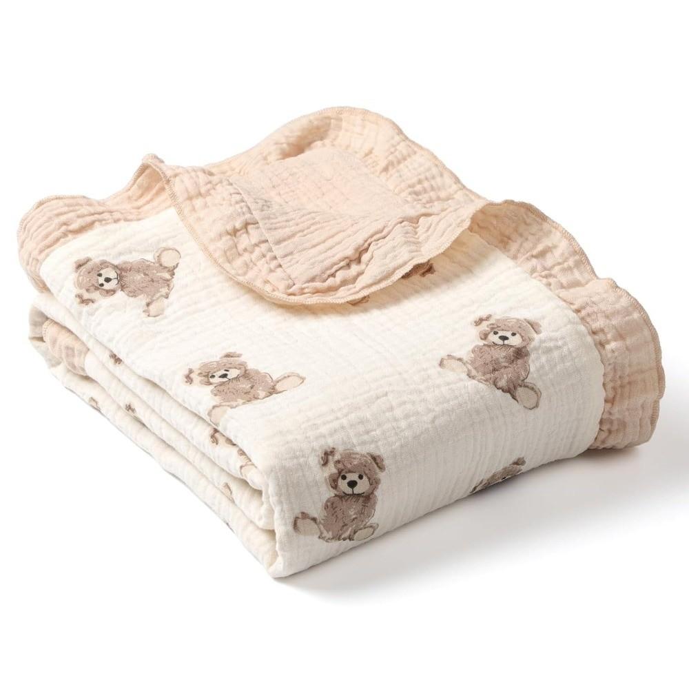 4 Layer Stroller Blanket Cotton Swaddle Wrap High Quality Baby Swaddle Blanket Nursery