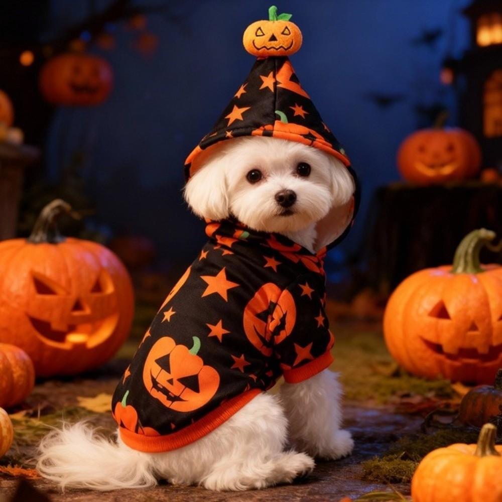 Stretchy Halloween Pet Clothes Soft Dog Cat Costume Cute Pet Cosplay Outfit Halloween