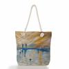 Creative oil painting print thick rope single-shoulder beach bag 7267 CLE