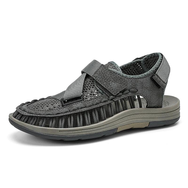 Fashion Summer Men Sandals Mens Casual Shoes Outdoor Male Man Men Leather Sandals for Men Beach Shoes