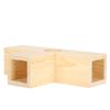 Wood Hamster Tunnel Tube Small Pets House   Training Exercise Playground Toy(Small T Type)
