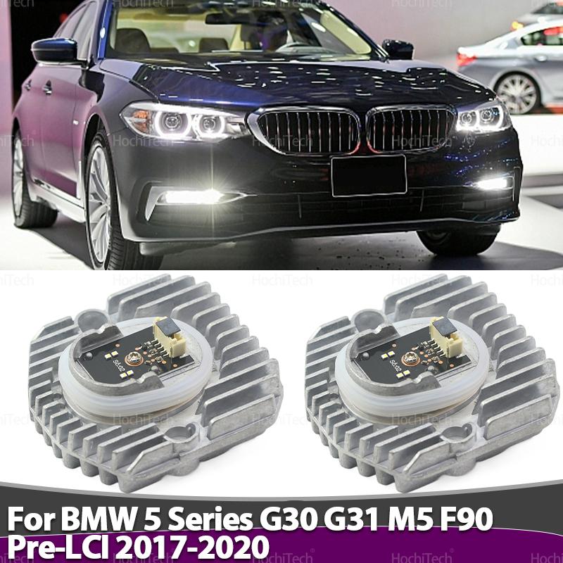 Weißes Tagfahrlicht Angel Eyes Licht DRL LED Modul für BMW 5er G30 G31 G38 M5 F90 Pre-LCI 2017 2018 2019 2020