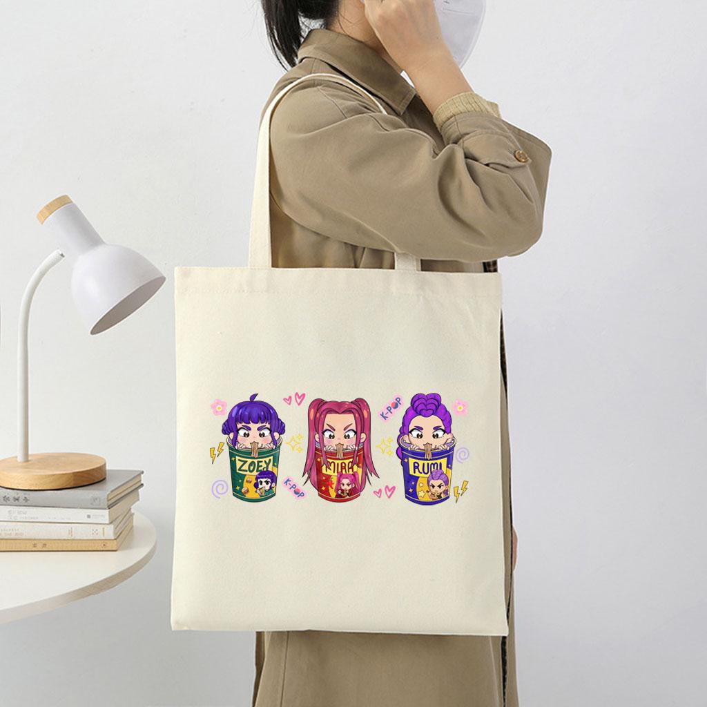 

Kpop Demon Hunter Cartoon Ramen K POP Fashion Loose T Shirt Men Women Casual Clothes Cotton Cozy K-pop Short Sleeve Tops 3XL