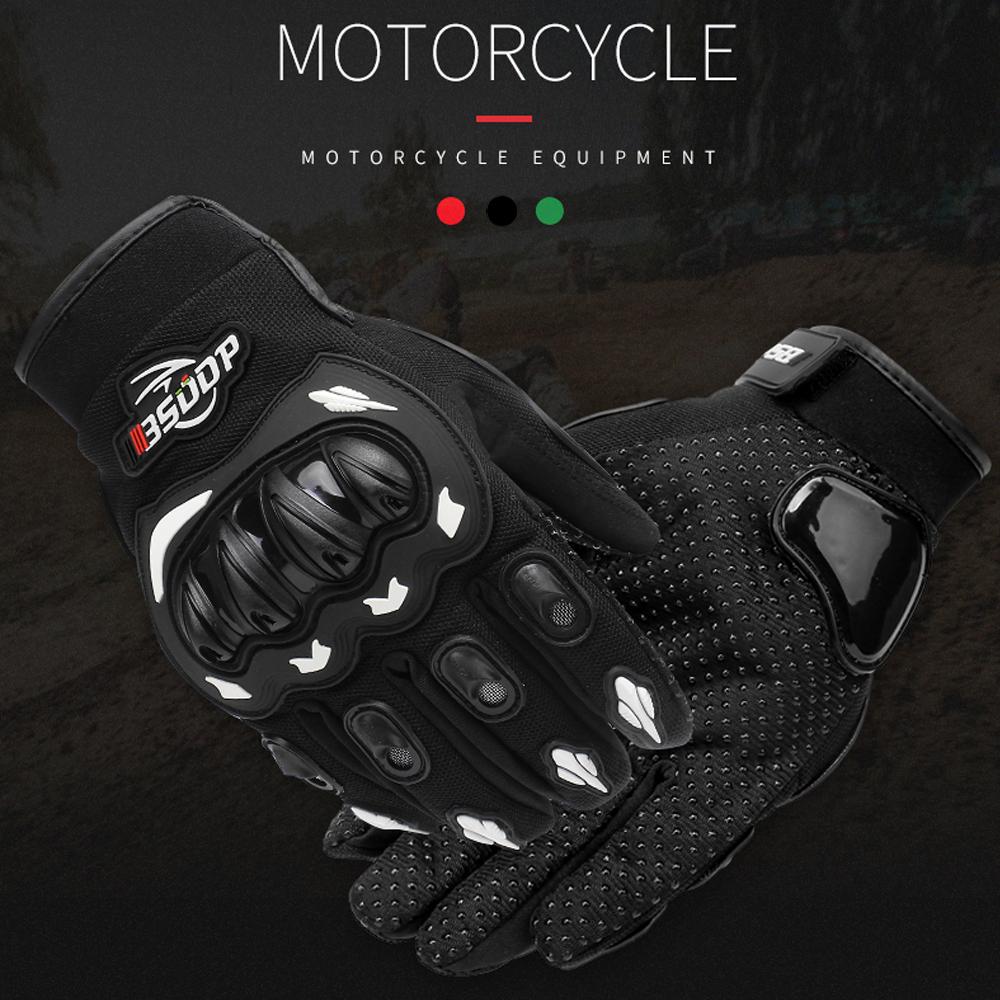 Men's Motorcycle Gloves Touch Screen Summer Full Finger Motorbike Gloves for Dirt Bike Road Racing Climbing