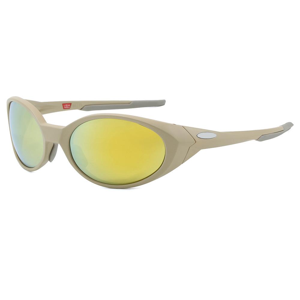 Nowe outdoorowe sportowe nylonowe spolaryzowane okulary przeciwsłoneczne do jazdy na rowerze dla mężczyzn i kobiet, modne retro okulary podróżne i do jazdy 9438