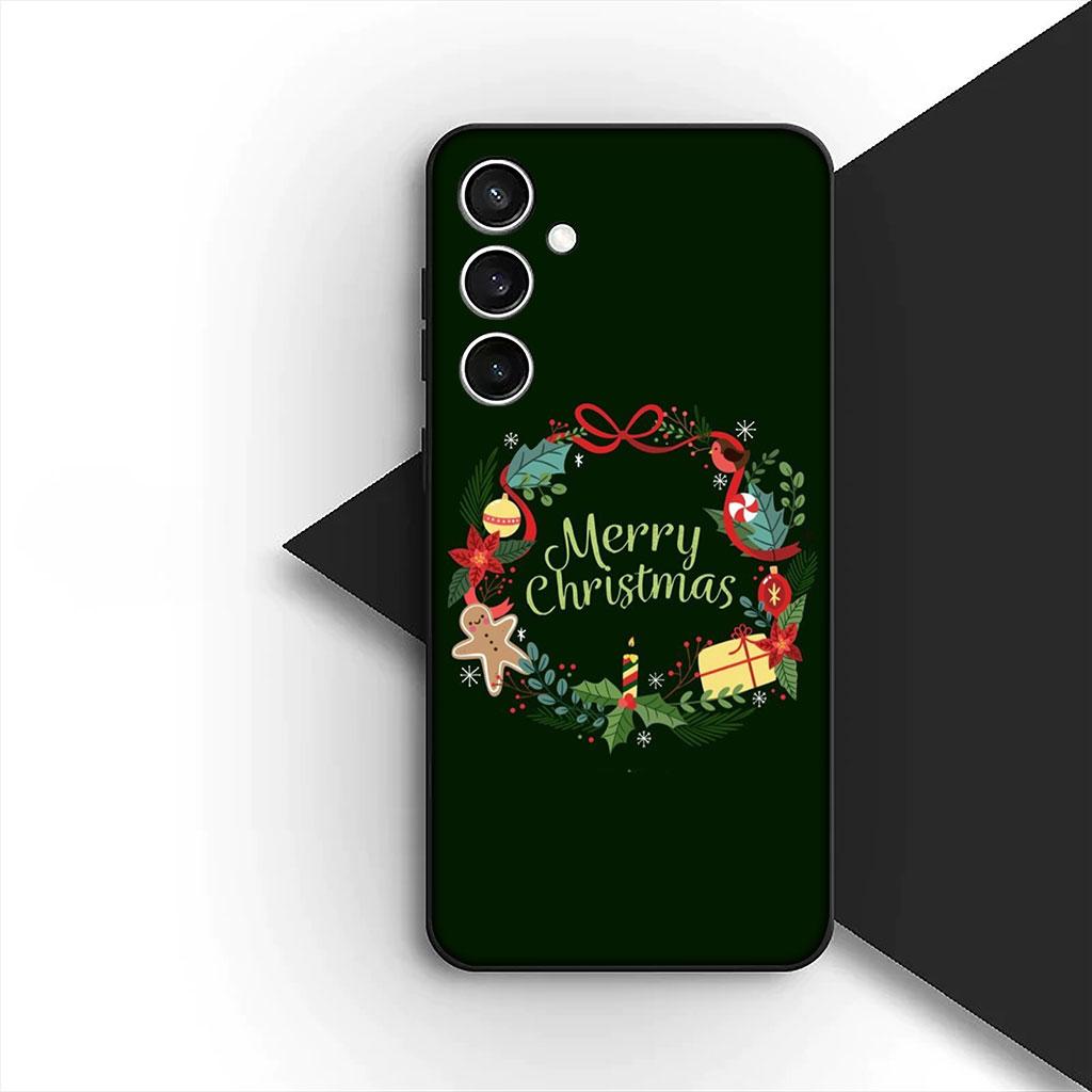 Snow Merry Christmas Tree Deer gift Silicone Phone Cover for Apple iPhone 17 Air 12 13 Pro Max Mini ProMax 7 + 8 Plus Soft Case