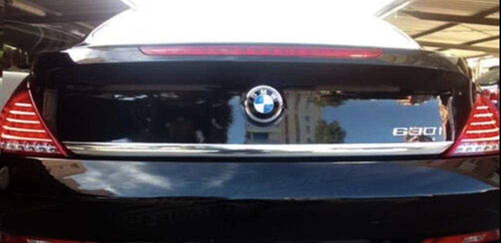 BMW 6er E63 E64 - CHROME STRIP for the Tailgate Tuning