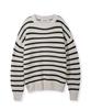 NODU Napoli Striped Knit [Ivory]