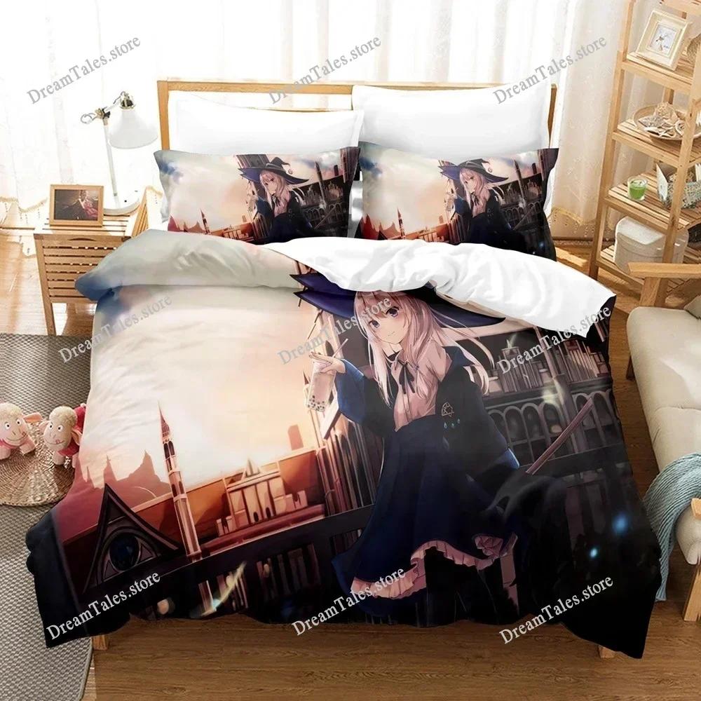 3D Printed Wandering Witch Bedding Set Anime The Journey Of Elaina Duvet Cover Double Twin Full Queen King Adult Kid Quilt Cover