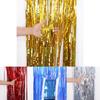 Gorgeous 1m By 2m Shiny Laser Rain Curtain For Creative Birthday And Event Decorations
