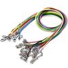 20 Stück 1,5 mm Leder Verstellbares Geflochtenes Seil Hummerverschluss Schnur für DIY Schmuck Halsketten & Anhänger Charms Zubehör Herstellung