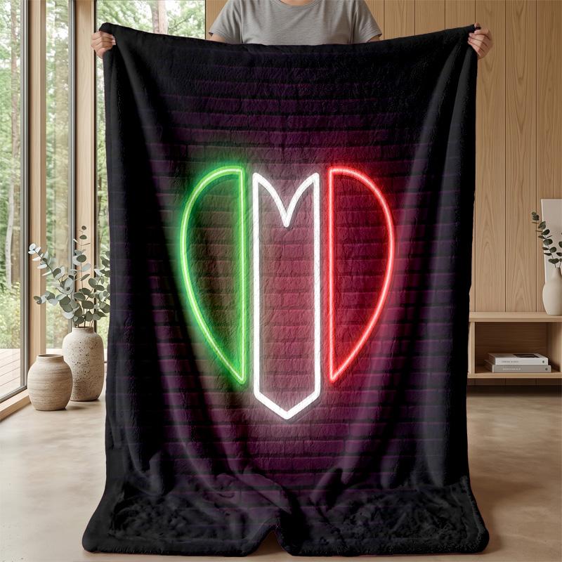 Italy Theme blanket Soft Flannel Blanket Plush Throw Blanket Cozy Sofa Bed Blanket for Home Decor