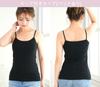 Laulea Akoakoa Gray XL Cotton Camisole with Cup Simple and Solid Cotton Plus Size Stretchy and Plus Size Underwear with Plus Size Underwear 100% Pads,