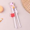 1 Pair Baby Safty Learning Chopsticks Cartoon Animal Head Children Eating Training Chopsticks Reusable Tableware