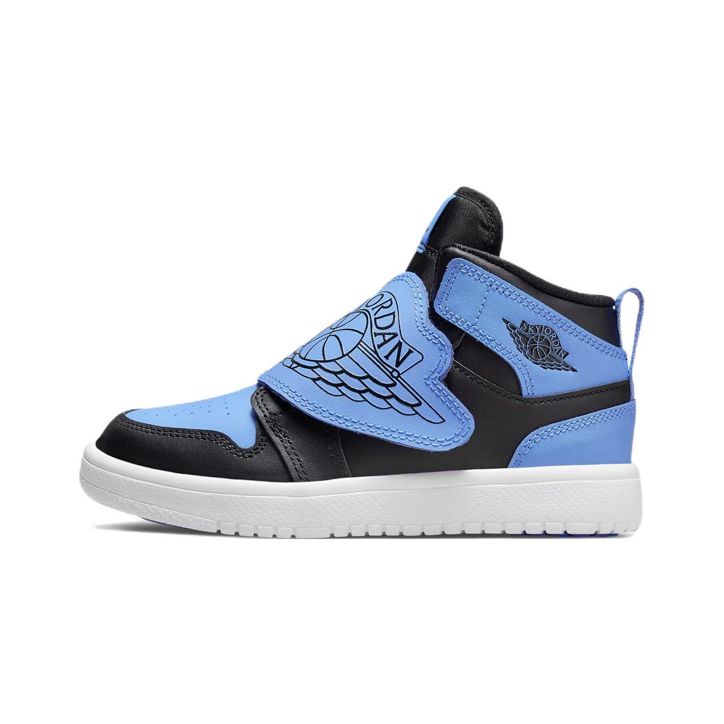 

Air Jordan Sky Jordan 1 PS Черно-синие Детские Баскетбольные Кроссовки BQ7197-041 28