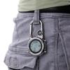 JEWELRYWE Armbanduhr mit Karabiner, Krankenschwesteruhr, Digitalanzeige, Unisex, einfache Uhr, Schlüsselanhänger, Tasche, Taschenuhr