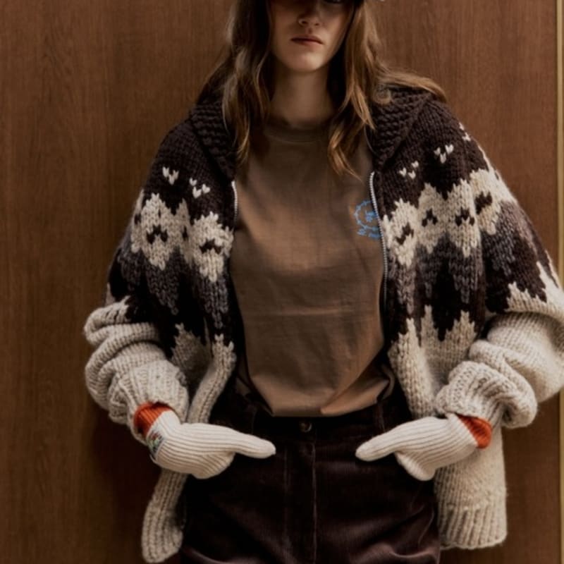 Diaalto ROUBAIX KNIT GLOVES_BEIGE