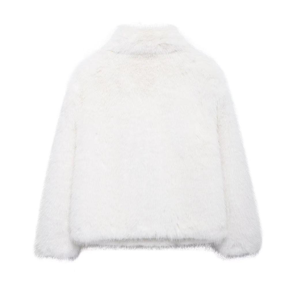 Autumn 2024 Women's European & American Faux Fur Coat - Simple, Stylish & Versatile