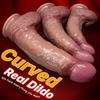 Liquid Silicone Thick Realistic Dildo, Soft Large Penis Toy with Strong Suction Cup, Comfortable Design for Couples, Free Privacy Bag