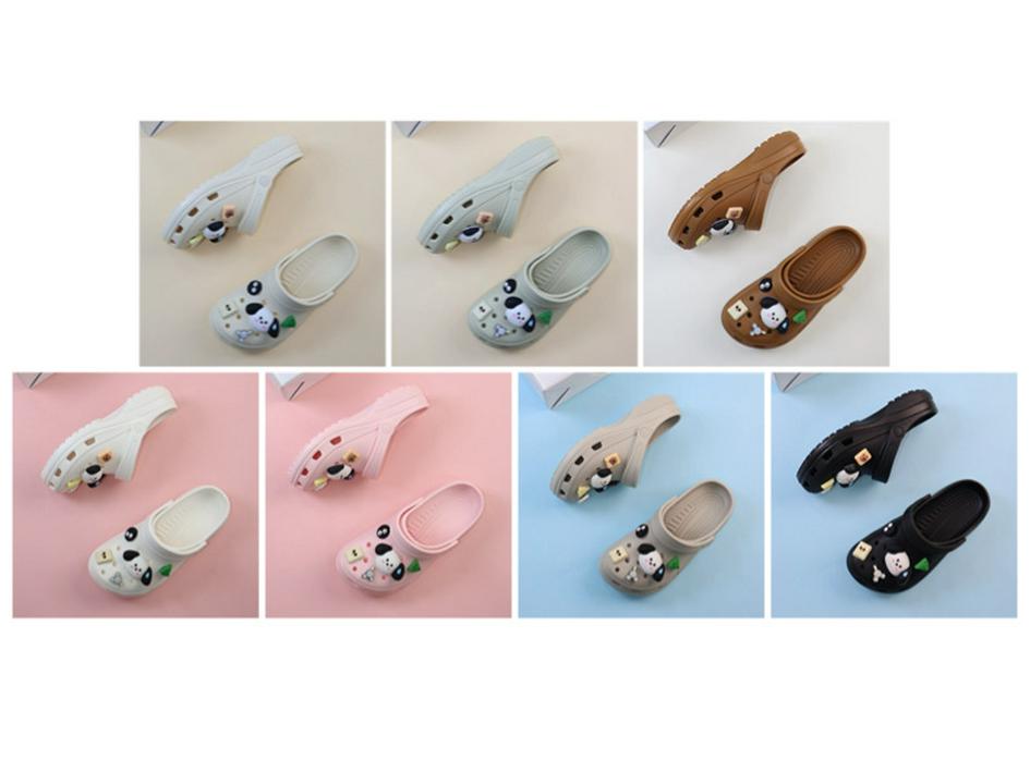 Cartoon Shoe Flower Accessories for Kids' Cute Clogs