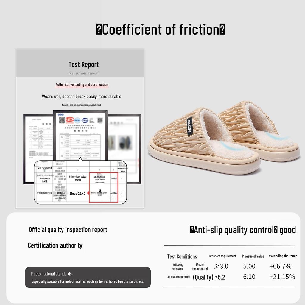 Waterproof Men's & Women's Cotton Slippers - Non-slip, Thick Sole, Antibacterial, Deodorant, Warm, & Closed-Toe for Autumn/Winter 2025.