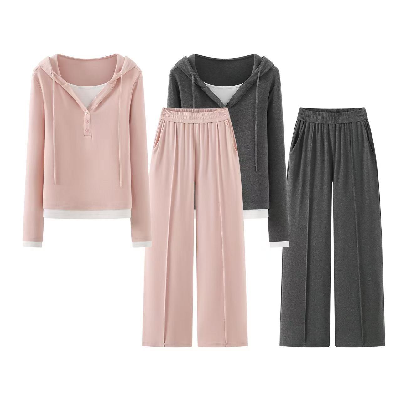Spring 2026 Loose Fit Casual Two-Piece Set Large