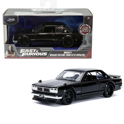 JADA TOYS Fast and Furious Nissan Skyline 2000 1971 Black Brian FAST AND THE FURIOUS Mini Car 1/32 GT-R [Item]