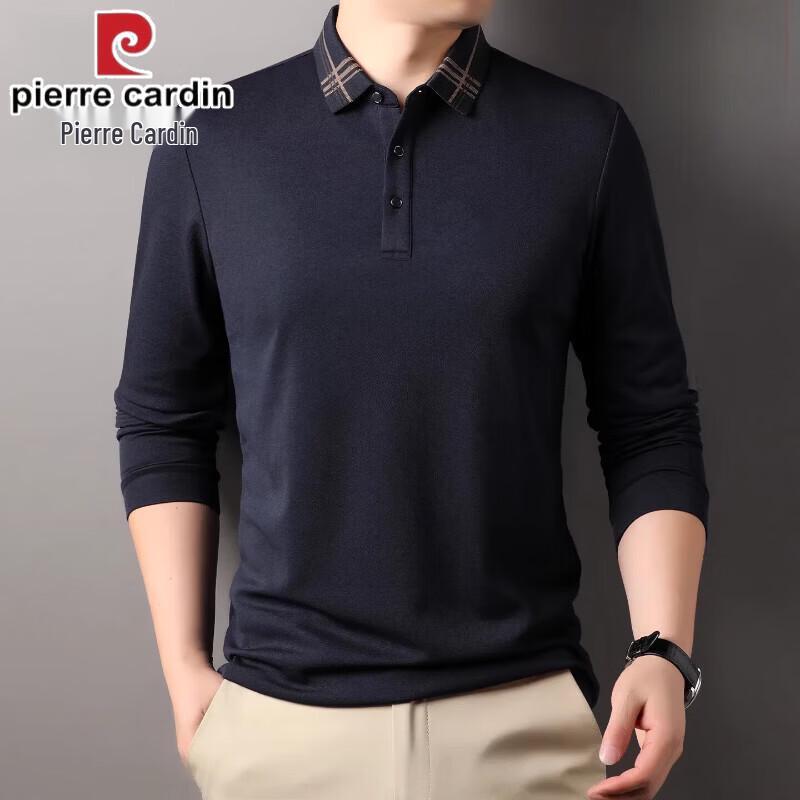 Pierre Cardin Men s Silk Blend Long-Sleeve Polo Shirt M