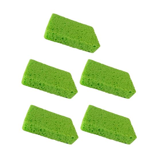 5Pcs Durable Cleaning Sponge Efficient Cotton Pulp Portable Oil-resistant Dishwashing Pad for Home