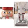 Christmas Wood Nutcracker Soldier Pendants 4pcs/set  Xmas Tree Festival Holiday