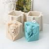 3D Animal Shaped Candle Mold Aromatherapy Soap Mould Resin Epoxy Mould Plaster Ornament for Birthdays and Festivals
