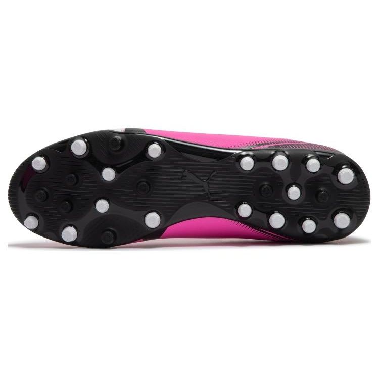 Puma Ultra Play Round Toe Lace-Up MG (Rubber Short Stud) Soccer Shoes Men Soccer Shoes Pink Black White 107764-01