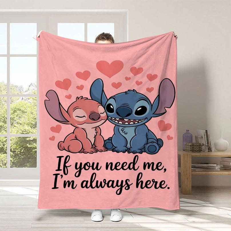 Couverture Dessin Animé Stitch Couverture Peluche Mignonne Stitch Couverture Quatre Saisons