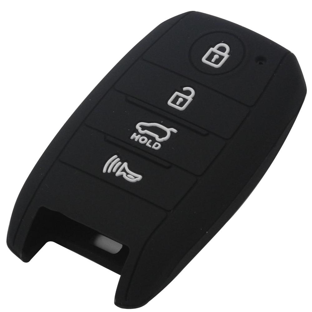 Jingyuqin Replace 4B Silicone Car Key Cover Case For KIA Cerato Forte Sorento Sedona 2014 2015 2016 Optima Sportage Smart Key