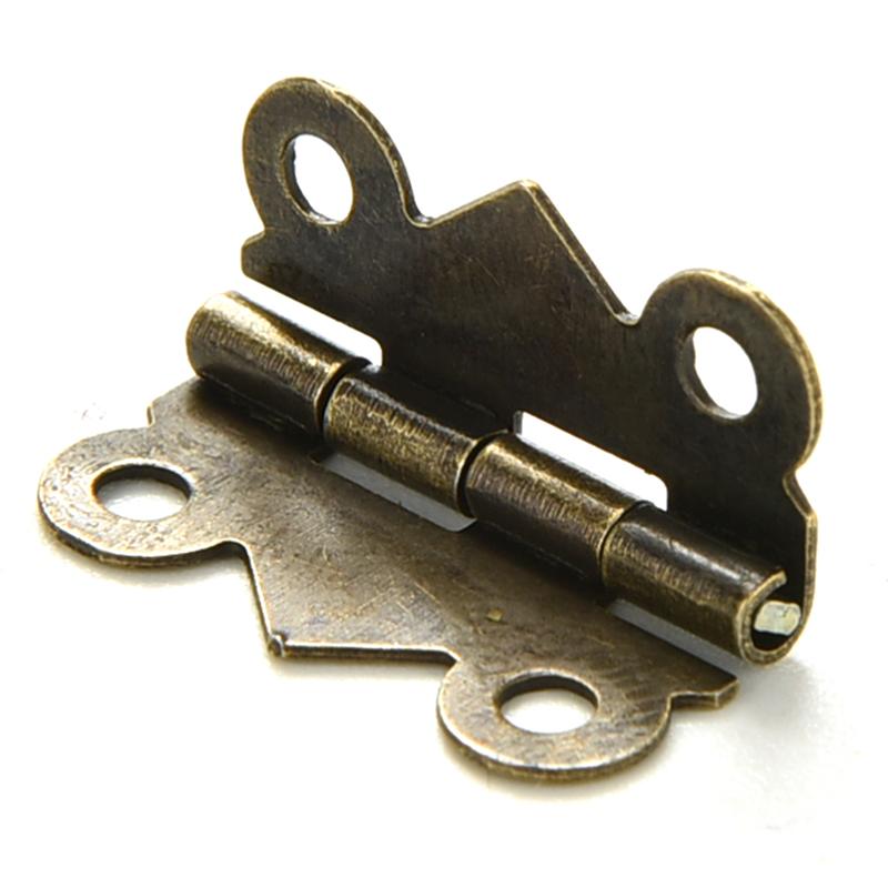 10/20Pcs Decorative Vintage Mini Butterfly Hinges For Cabinet